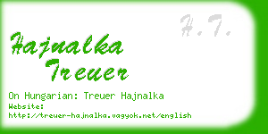 hajnalka treuer business card